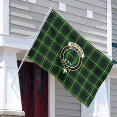 MacArthur Modern Tartan Crest House Flag