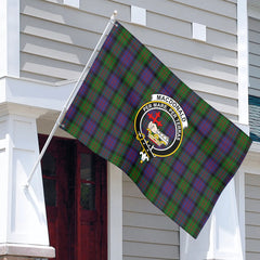 MacDonald Tartan Crest House Flag