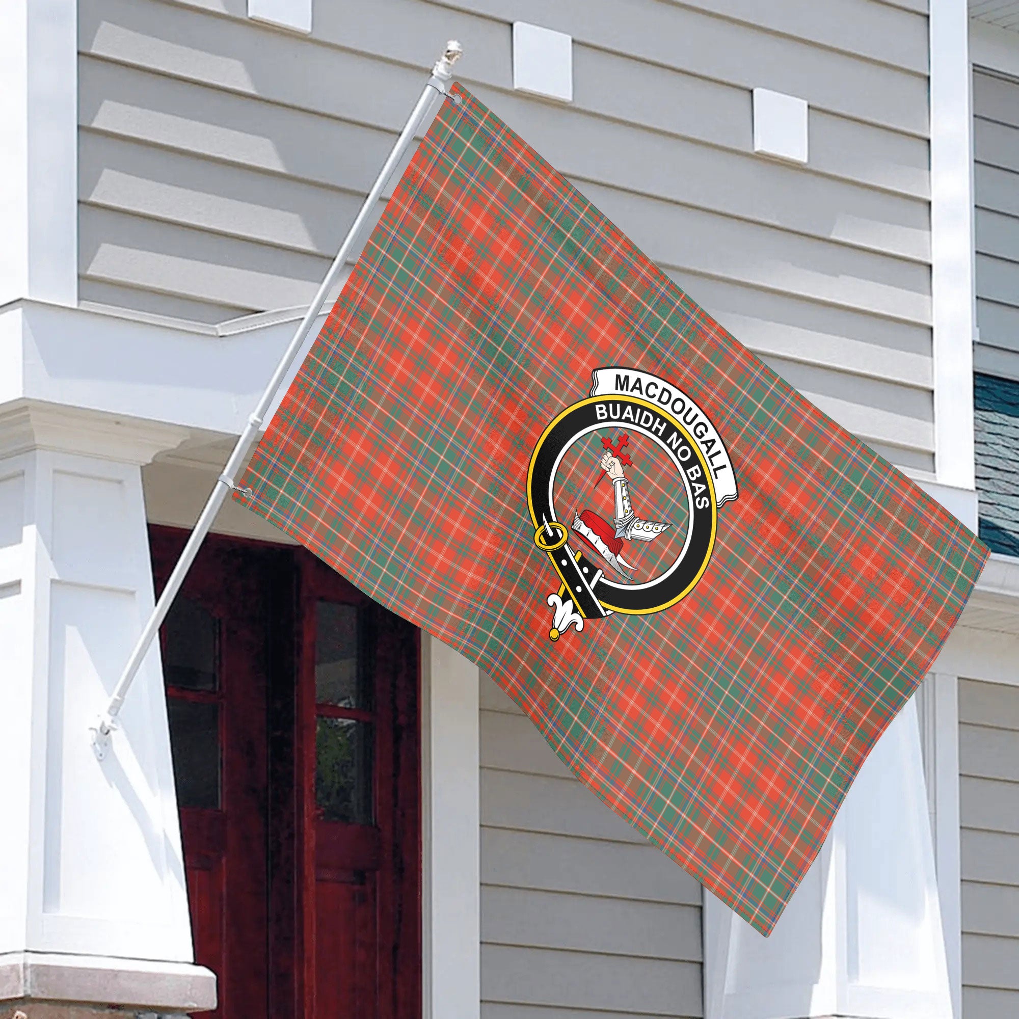 MacDougall Ancient Tartan Crest House Flag