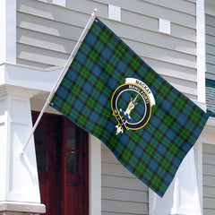 MacKay Modern Tartan Crest House Flag