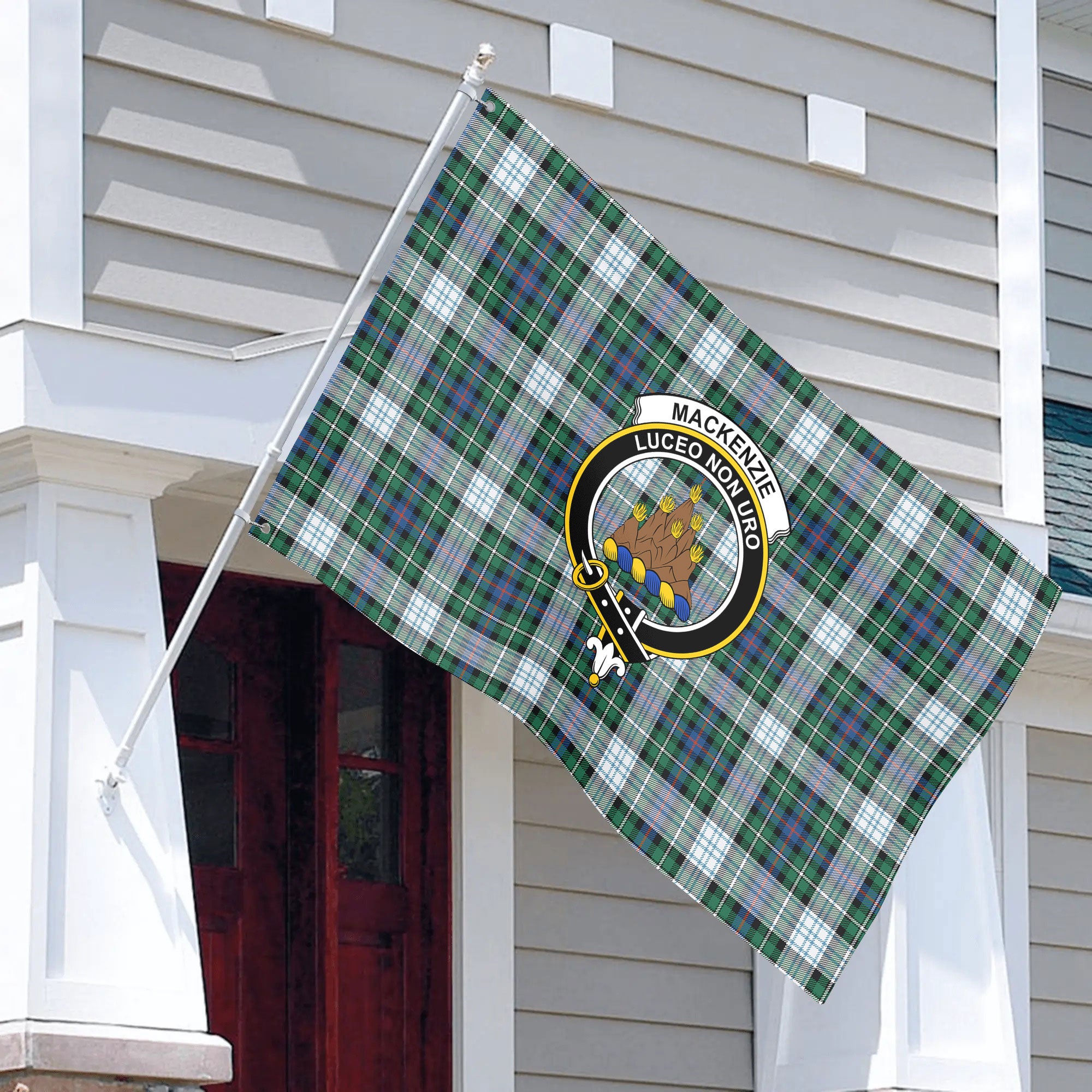 MacKenzie Dress Ancient Tartan Crest House Flag