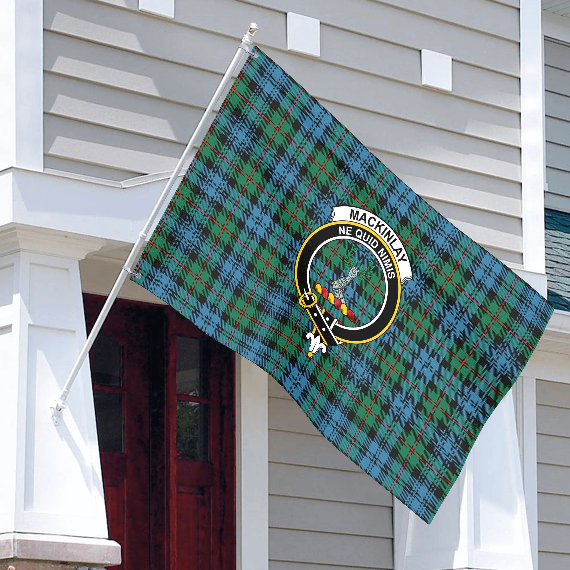 MacKinlay Ancient Tartan Crest House Flag