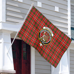 MacKinnon Modern Tartan Crest House Flag