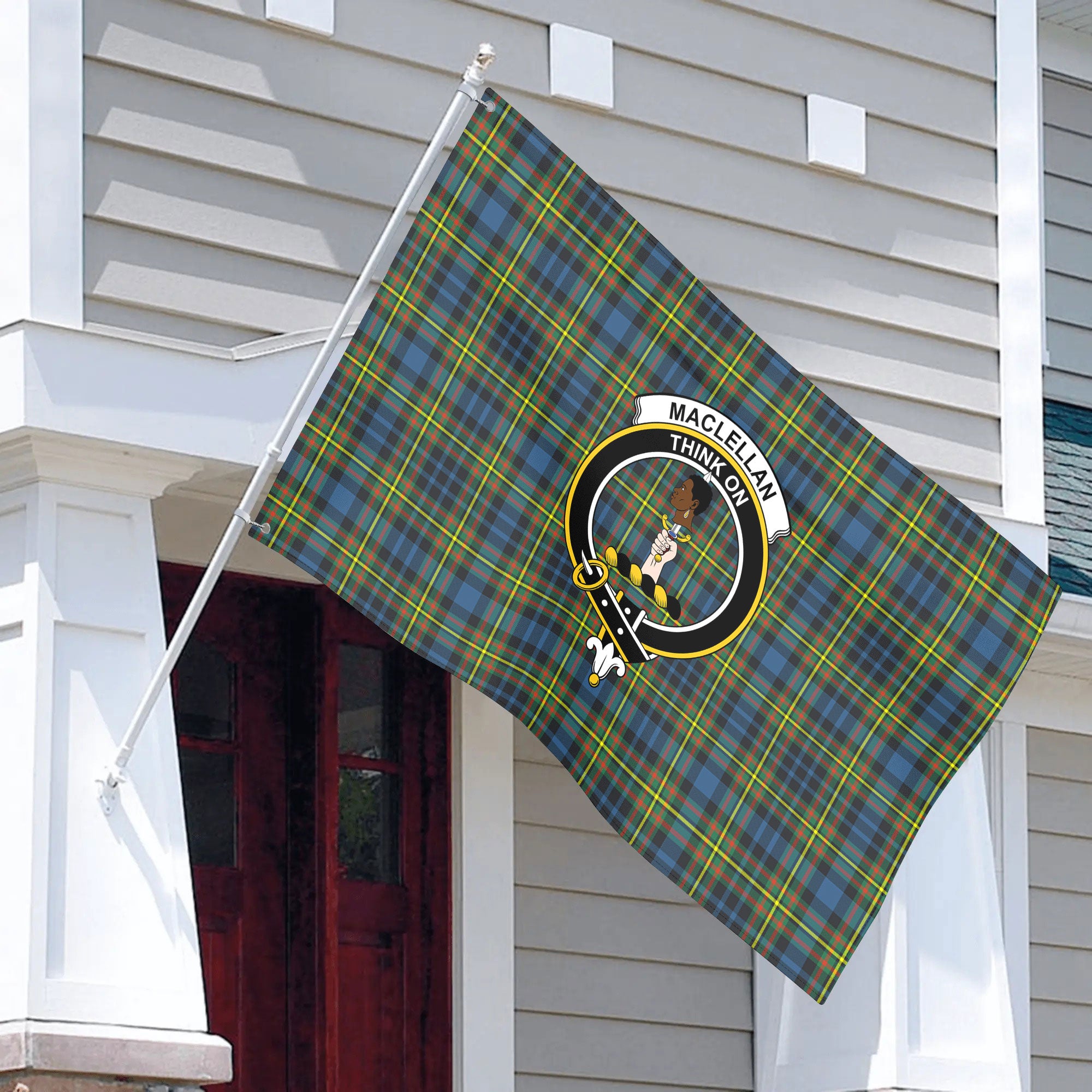 MacLellan Ancient Tartan Crest House Flag