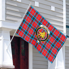 MacTavish Modern Tartan Crest House Flag