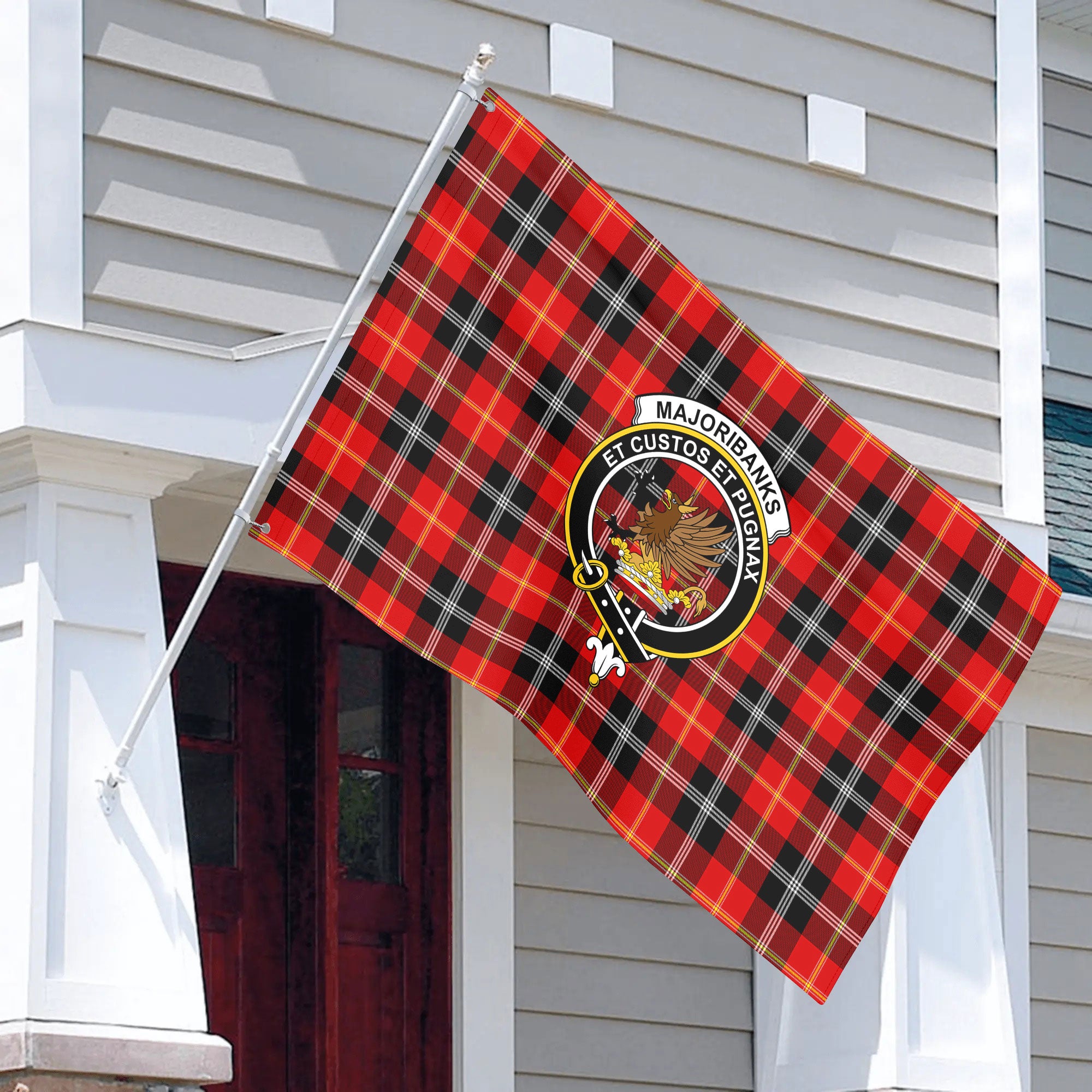 Majoribanks Tartan Crest House Flag