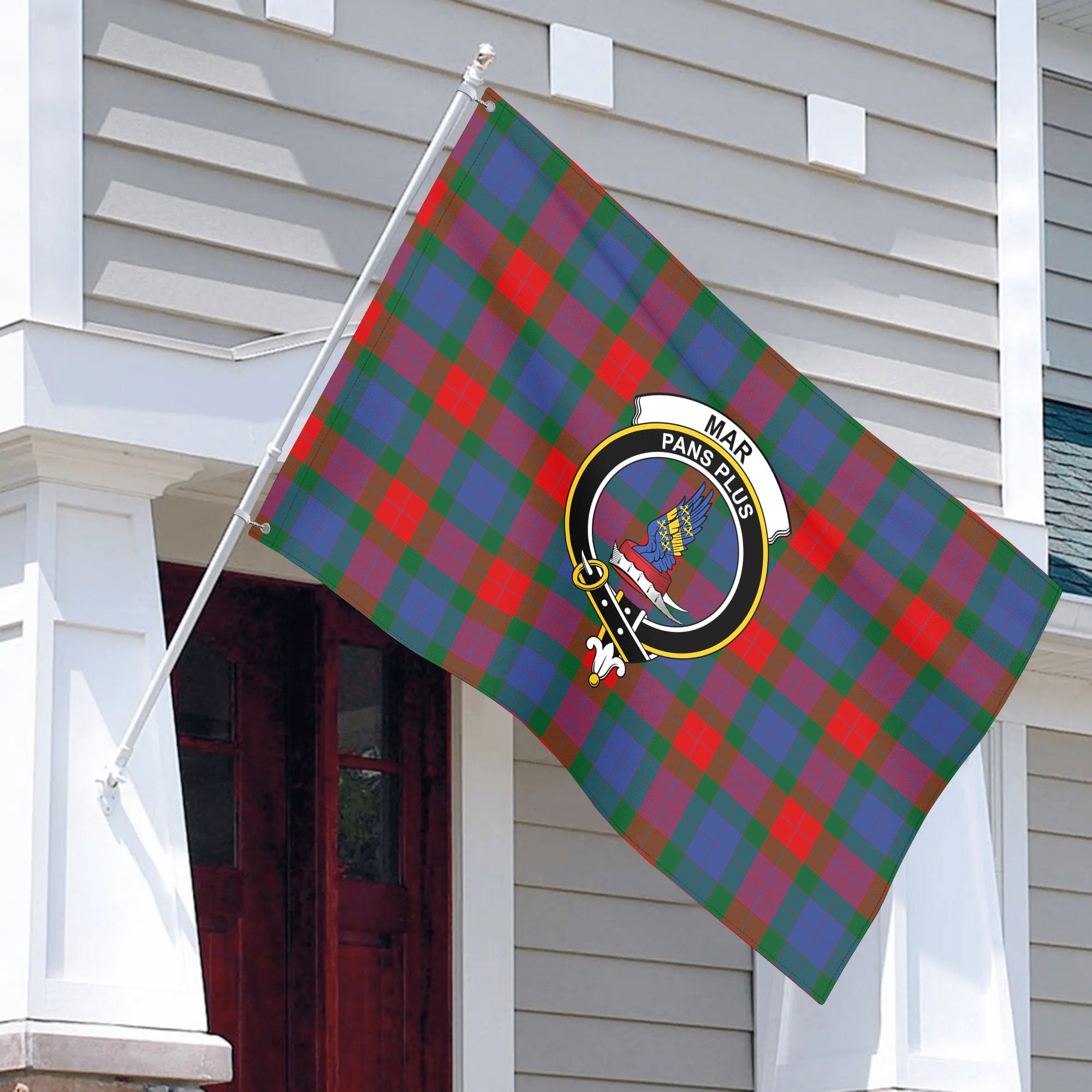 Mar Tartan Crest House Flag