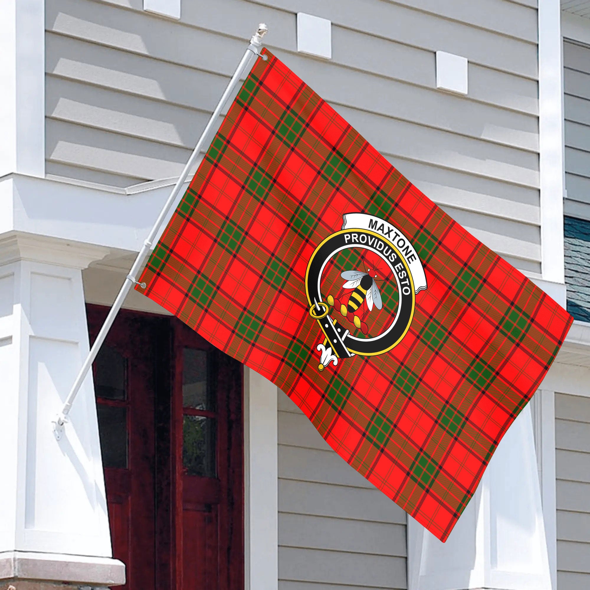 Maxtone Tartan Crest House Flag