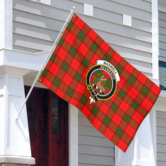 Maxwell Modern Tartan Crest House Flag