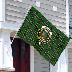 McAlpine Modern Tartan Crest House Flag