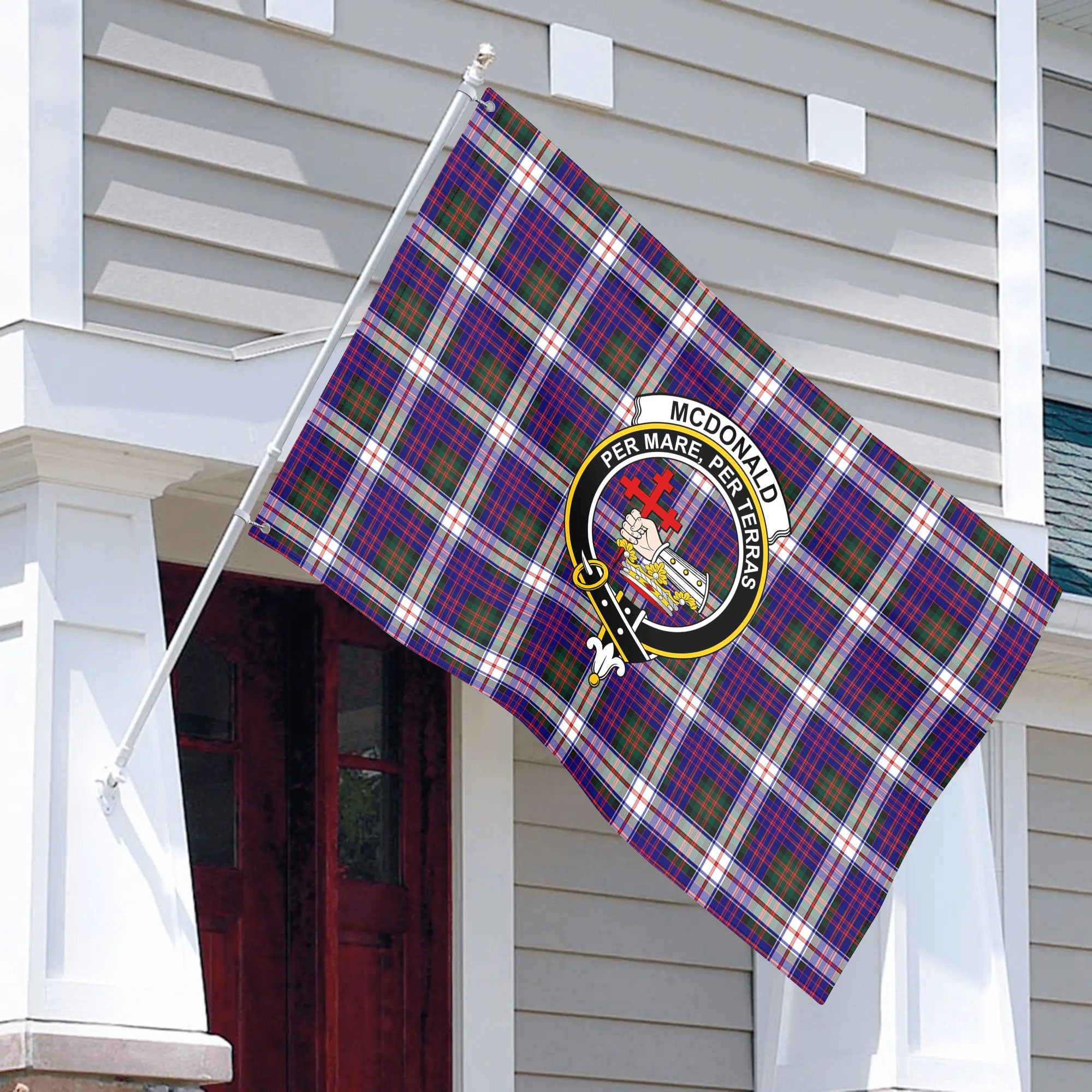 McDonald Dress Modern Tartan Crest House Flag