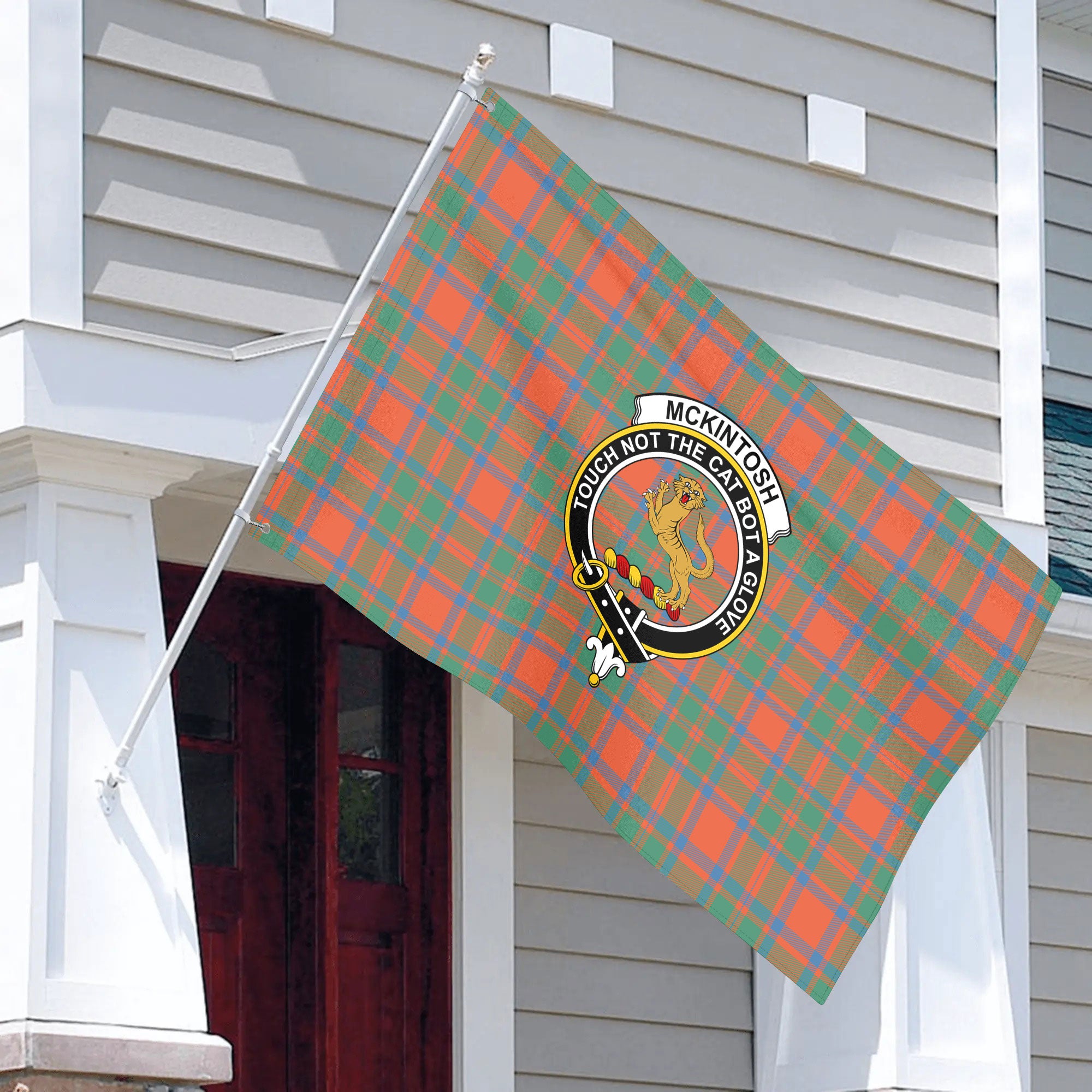 McKintosh Ancient Tartan Crest House Flag