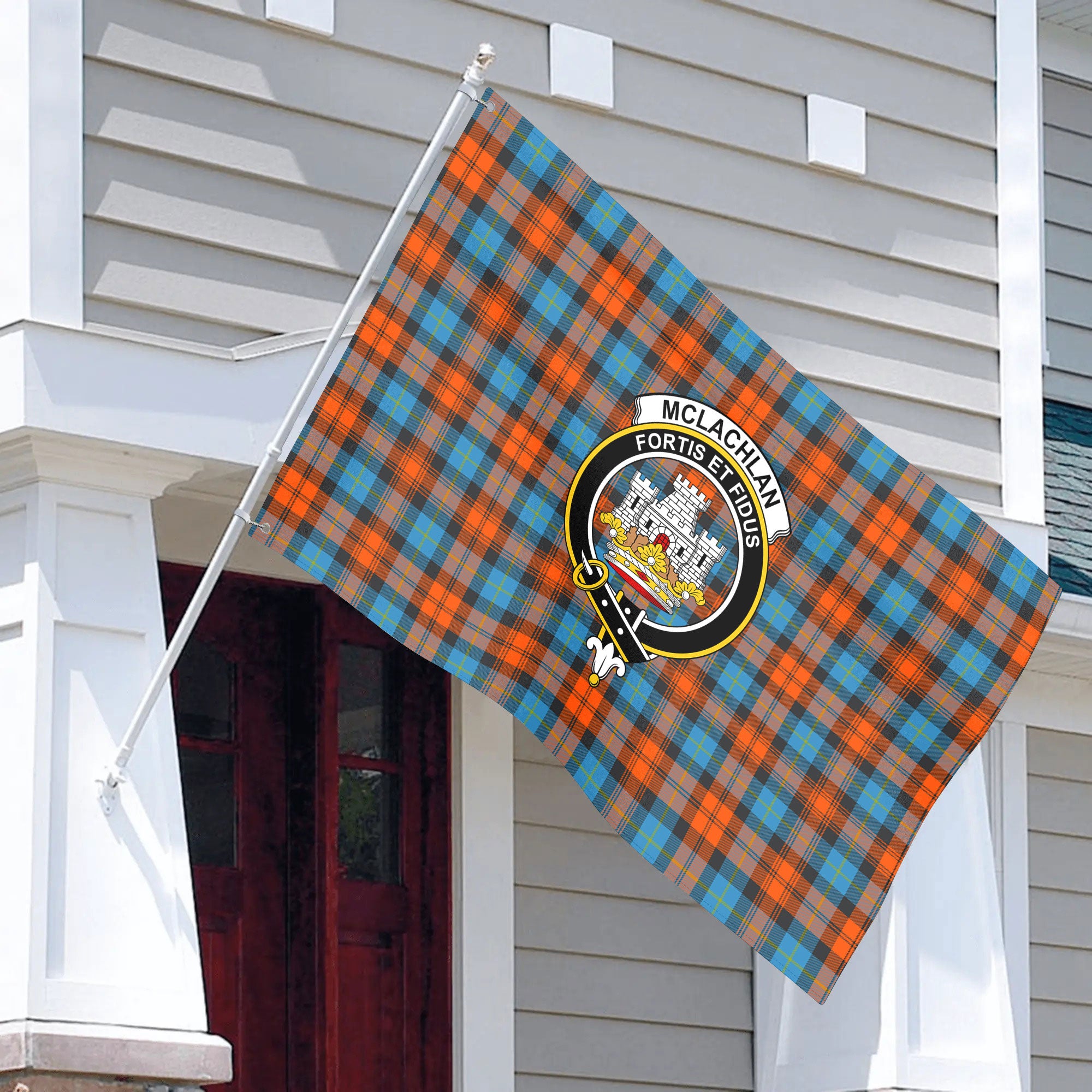 McLachlan Ancient Tartan Crest House Flag