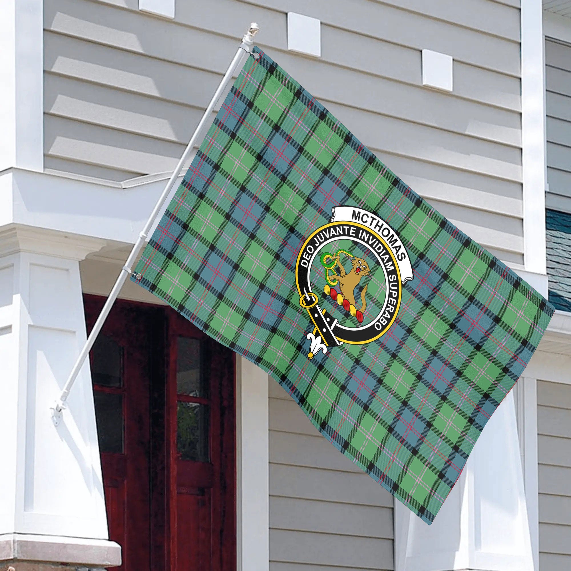 McThomas Ancient Tartan Crest House Flag