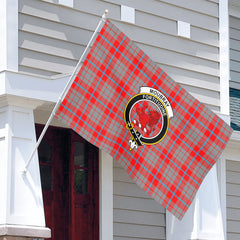 Moubray Tartan Crest House Flag