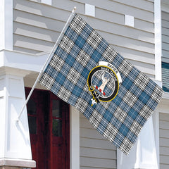 Napier Modern Tartan Crest House Flag