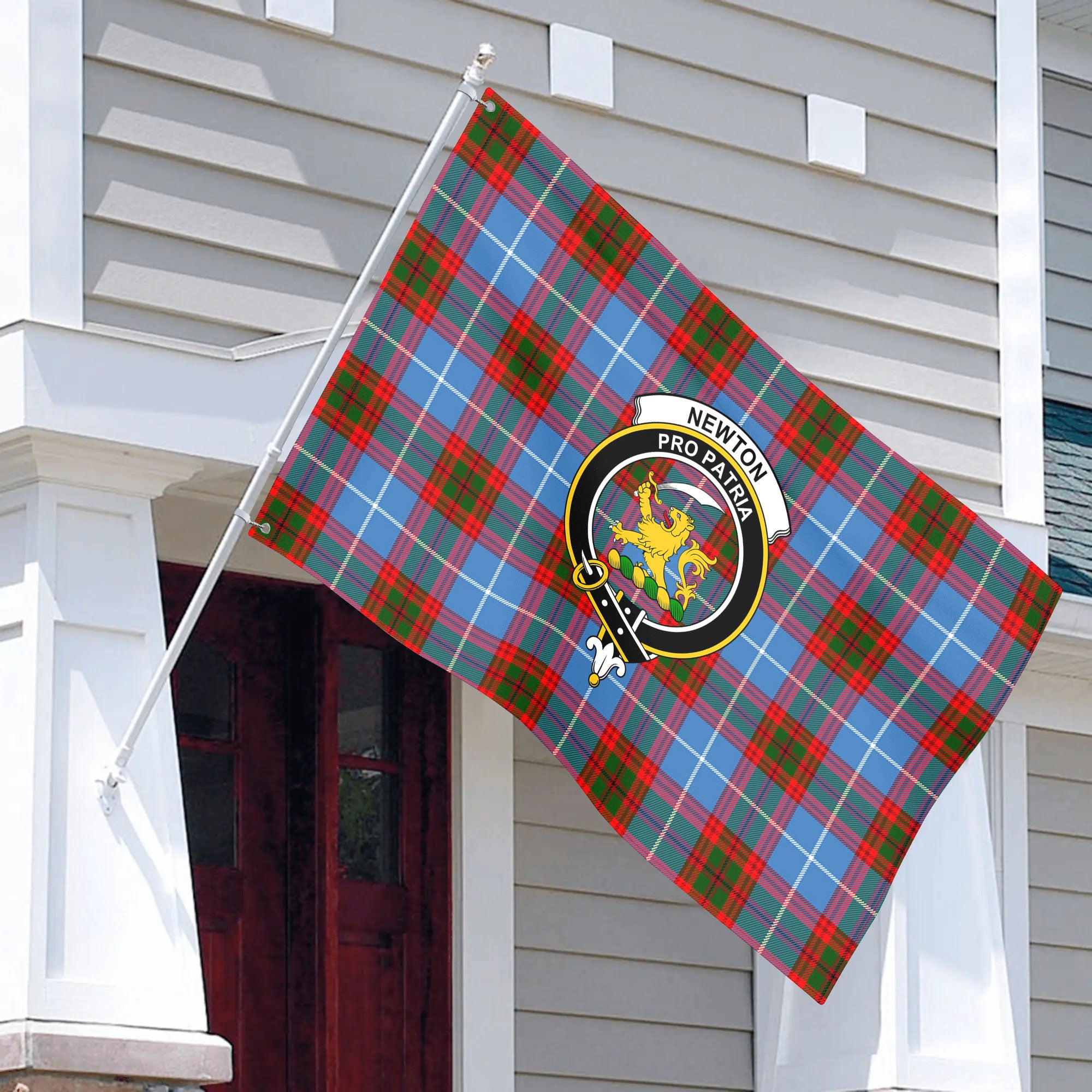 Newton Tartan Crest House Flag