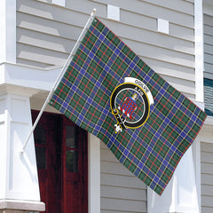 Ogilvie Hunting Modern Tartan Crest House Flag