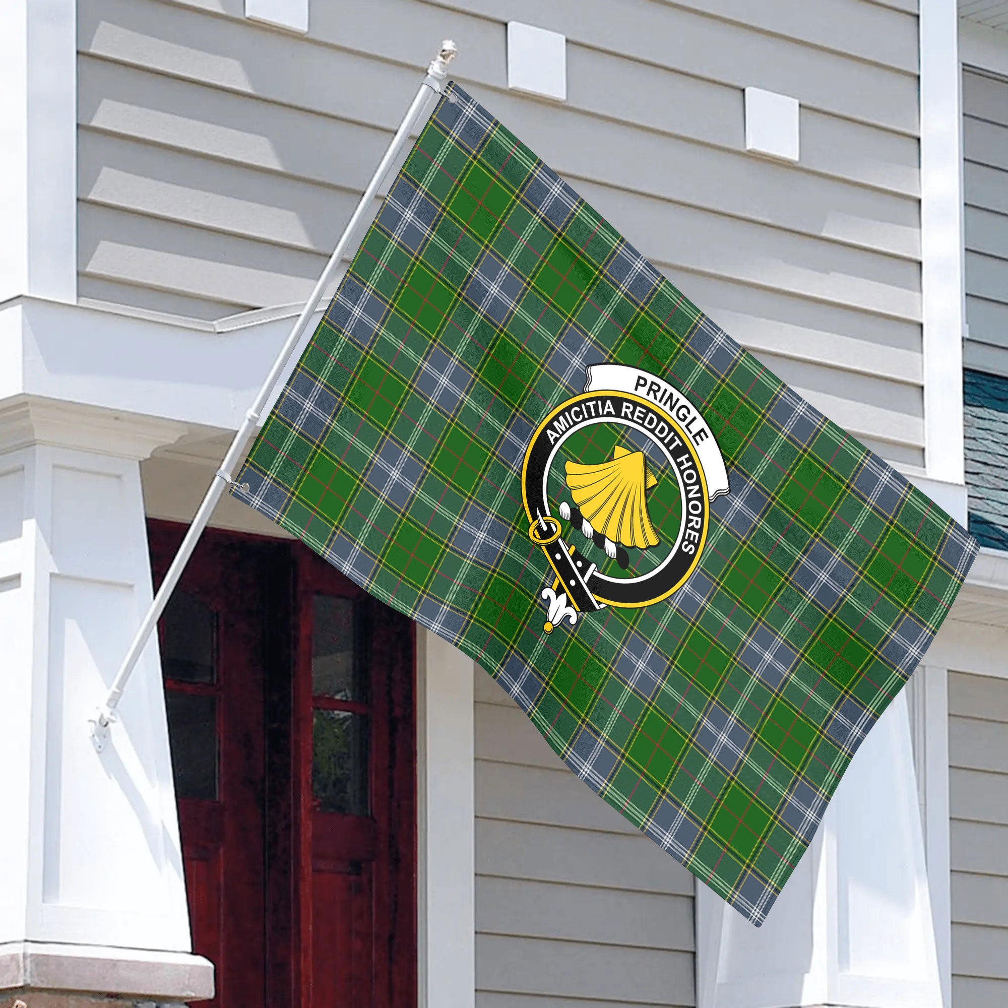 Pringle Tartan Crest House Flag