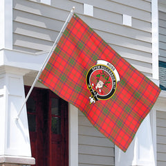 Ross Modern Tartan Crest House Flag