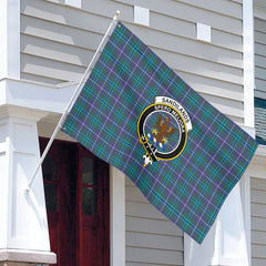 Sandilands Tartan Crest House Flag