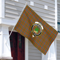 Seton Hunting Modern Tartan Crest House Flag