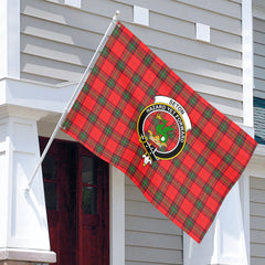 Seton Modern Tartan Crest House Flag