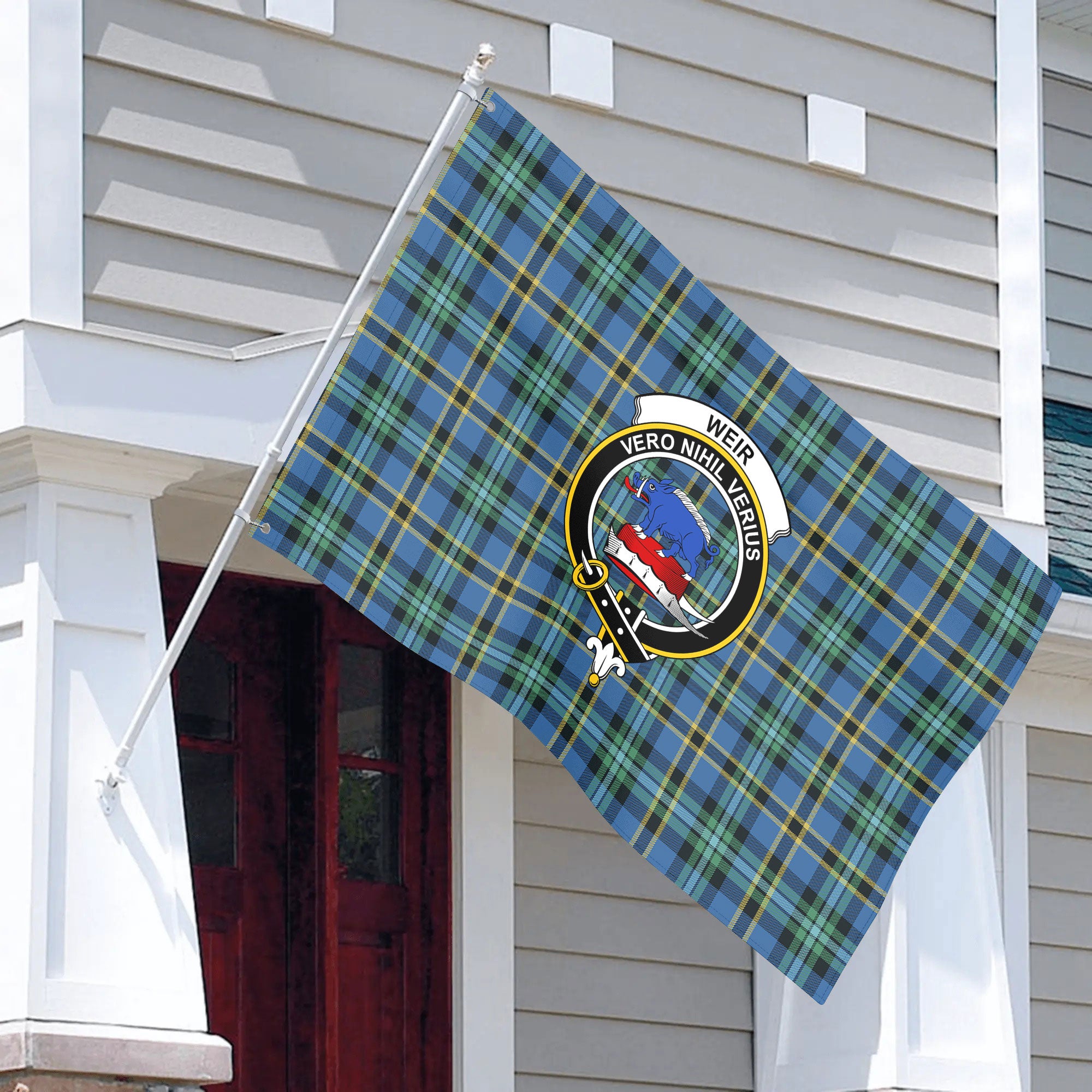 Weir Ancient Tartan Crest House Flag