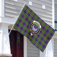 Whitelaw Tartan Crest House Flag