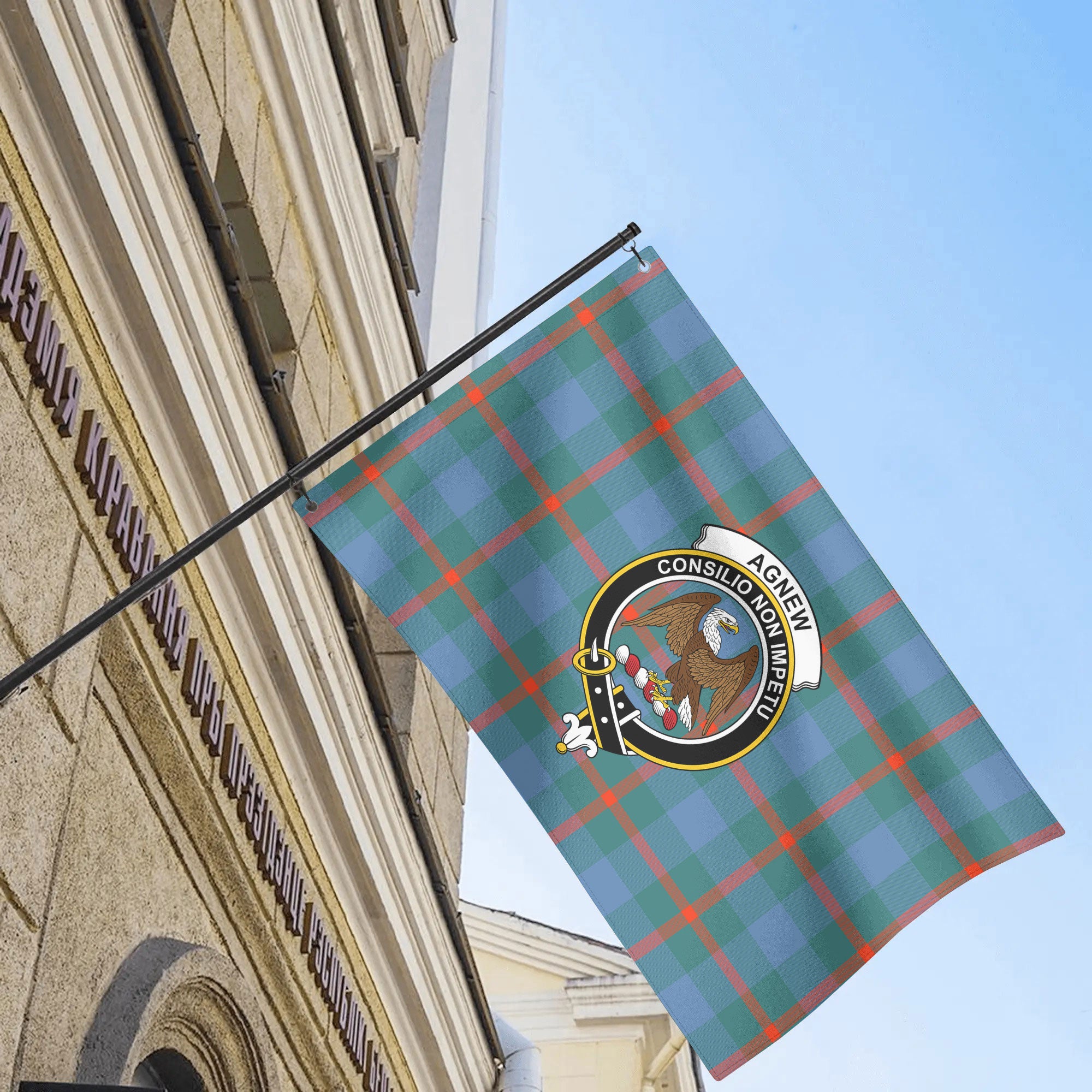 Agnew Ancient Tartan Crest House Flag