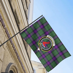 Armstrong Modern Tartan Crest House Flag