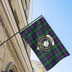 Calder (Calder-Campbell) Tartan Crest House Flag