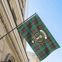 Chisholm Hunting Ancient Tartan Crest House Flag