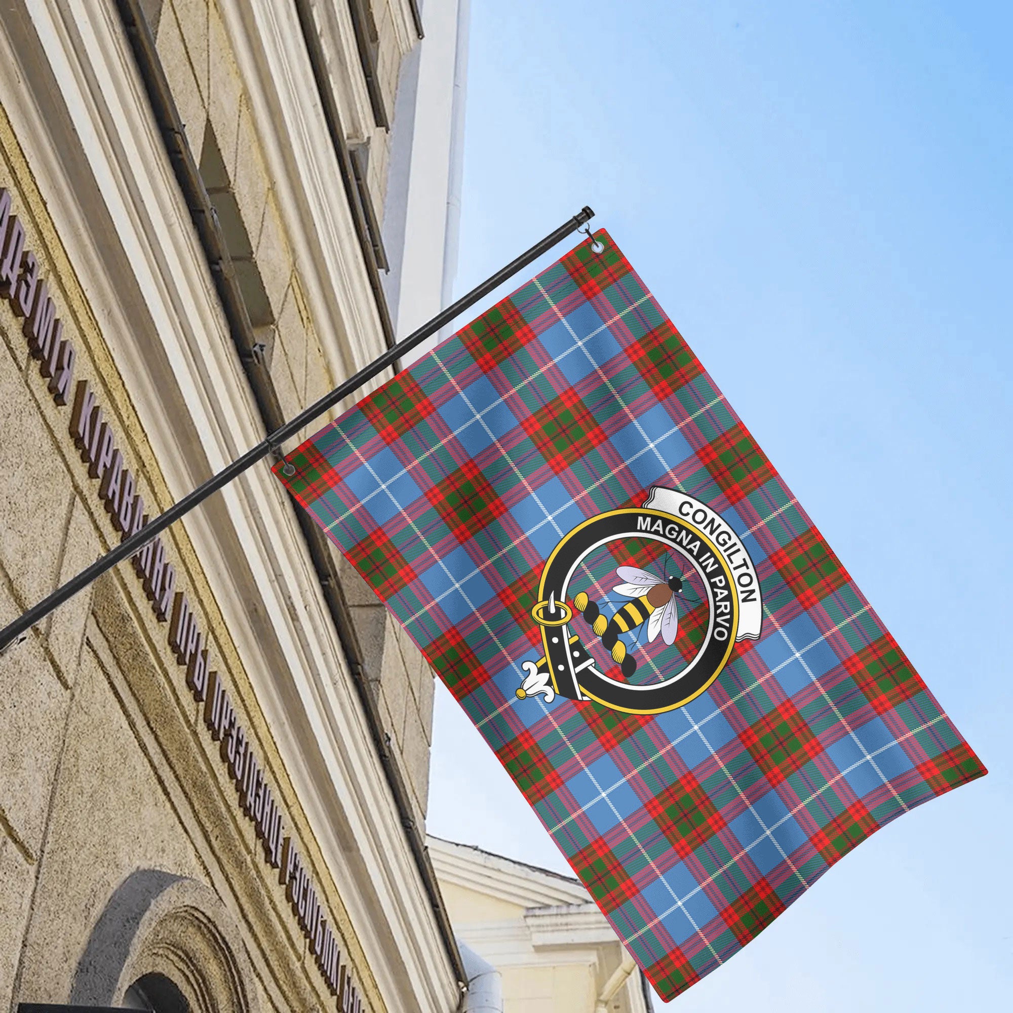 Congilton Tartan Crest House Flag