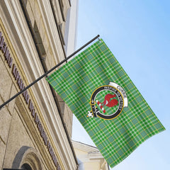 Currie Tartan Crest House Flag