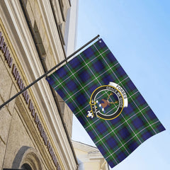 Forbes Modern Tartan Crest House Flag