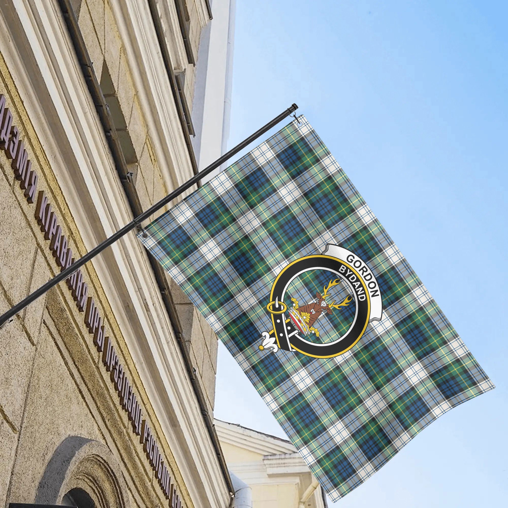 Gordon Dress Ancient Tartan Crest House Flag
