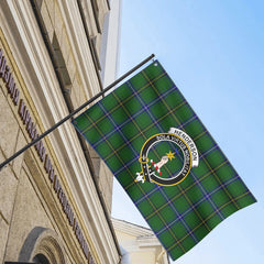 Henderson Modern Tartan Crest House Flag
