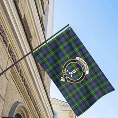 Kirkpatrick Tartan Crest House Flag