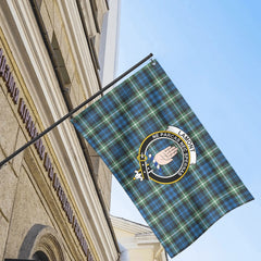 Lamont Ancient Tartan Crest House Flag