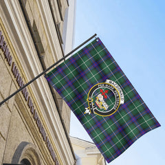 MacDonald of the Isles Hunting Modern Tartan Crest House Flag
