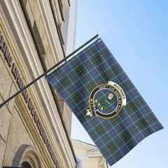 MacInnes Modern Tartan Crest House Flag