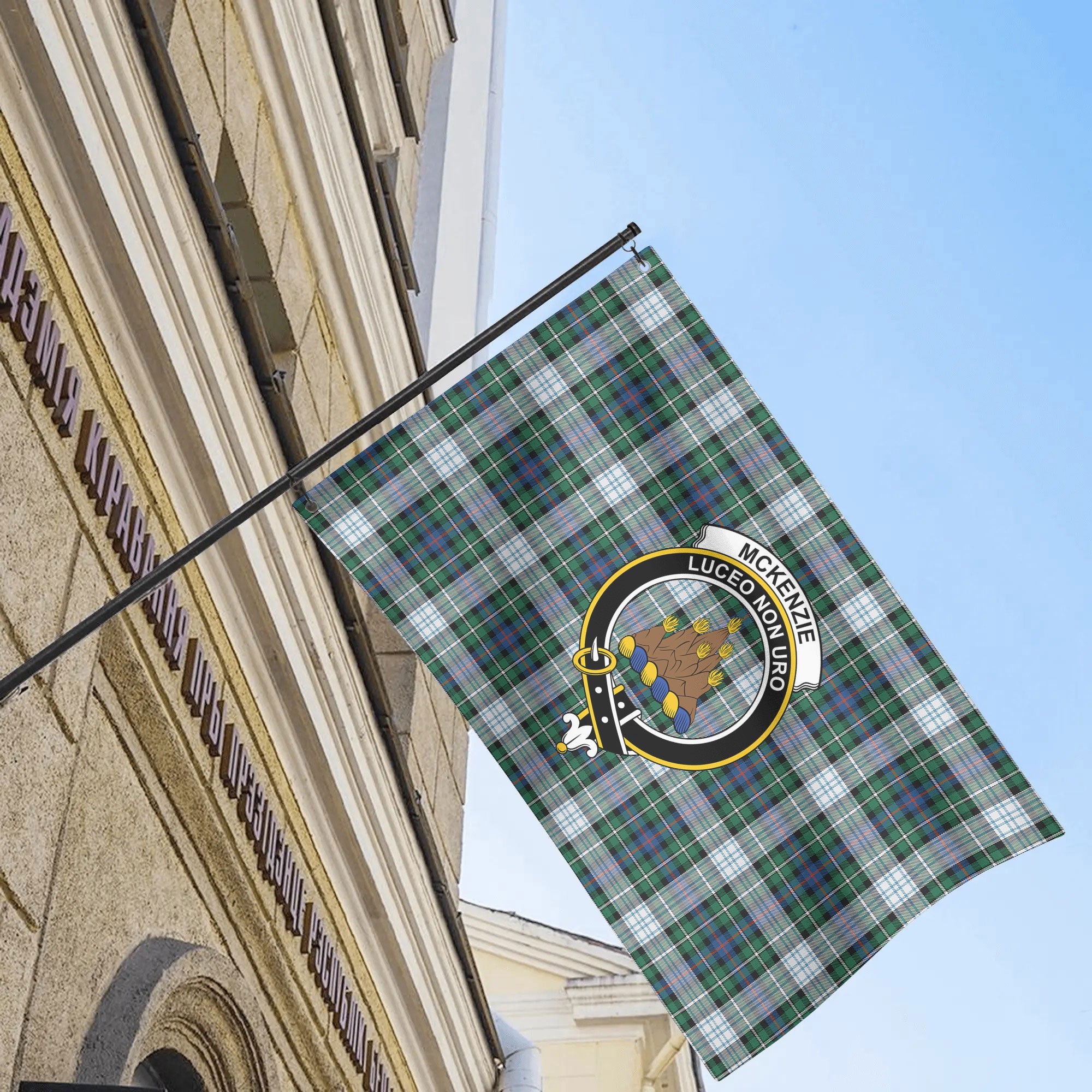 McKenzie Dress Ancient Tartan Crest House Flag