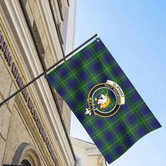 Oliphant Modern Tartan Crest House Flag