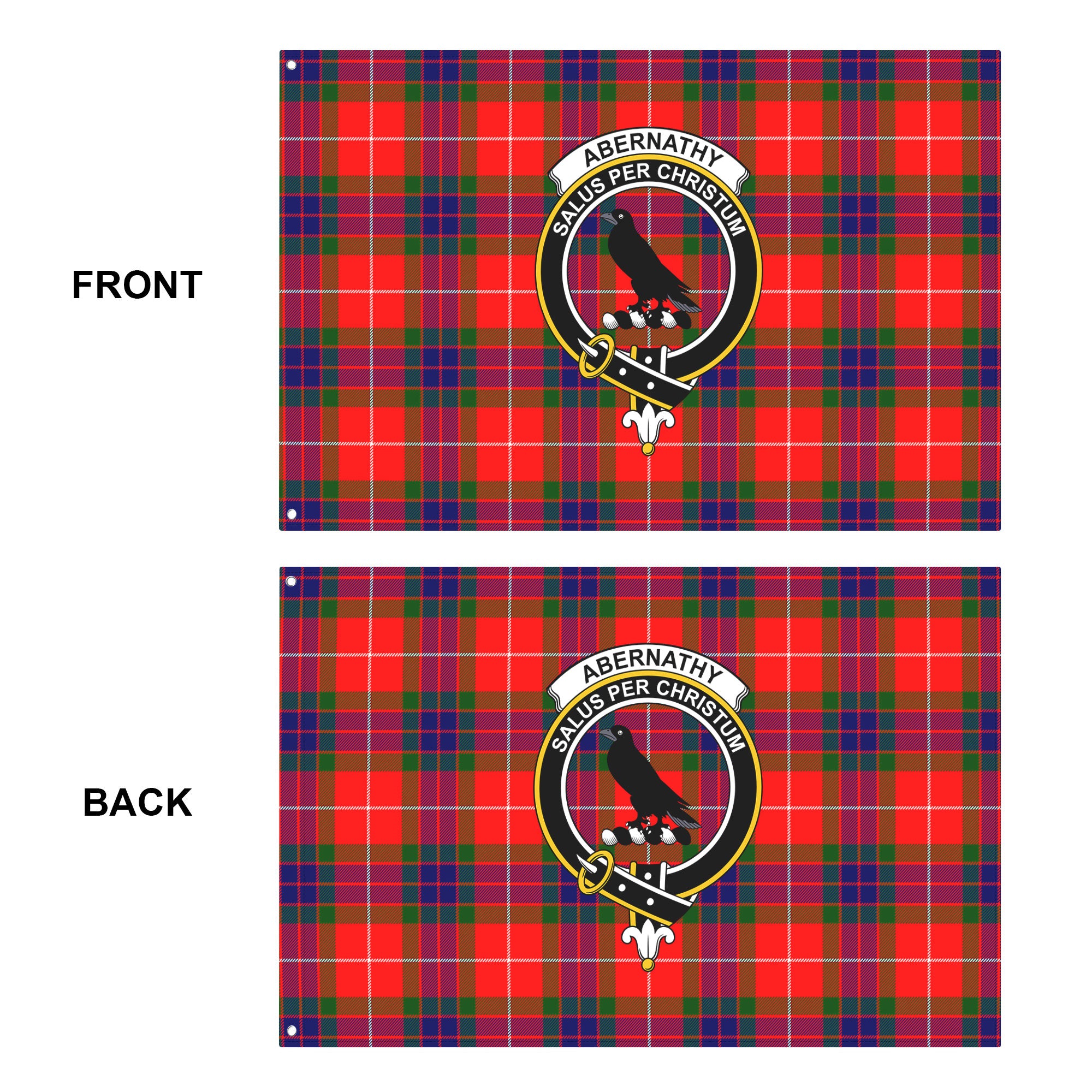 Abernathy Tartan Crest House Flag