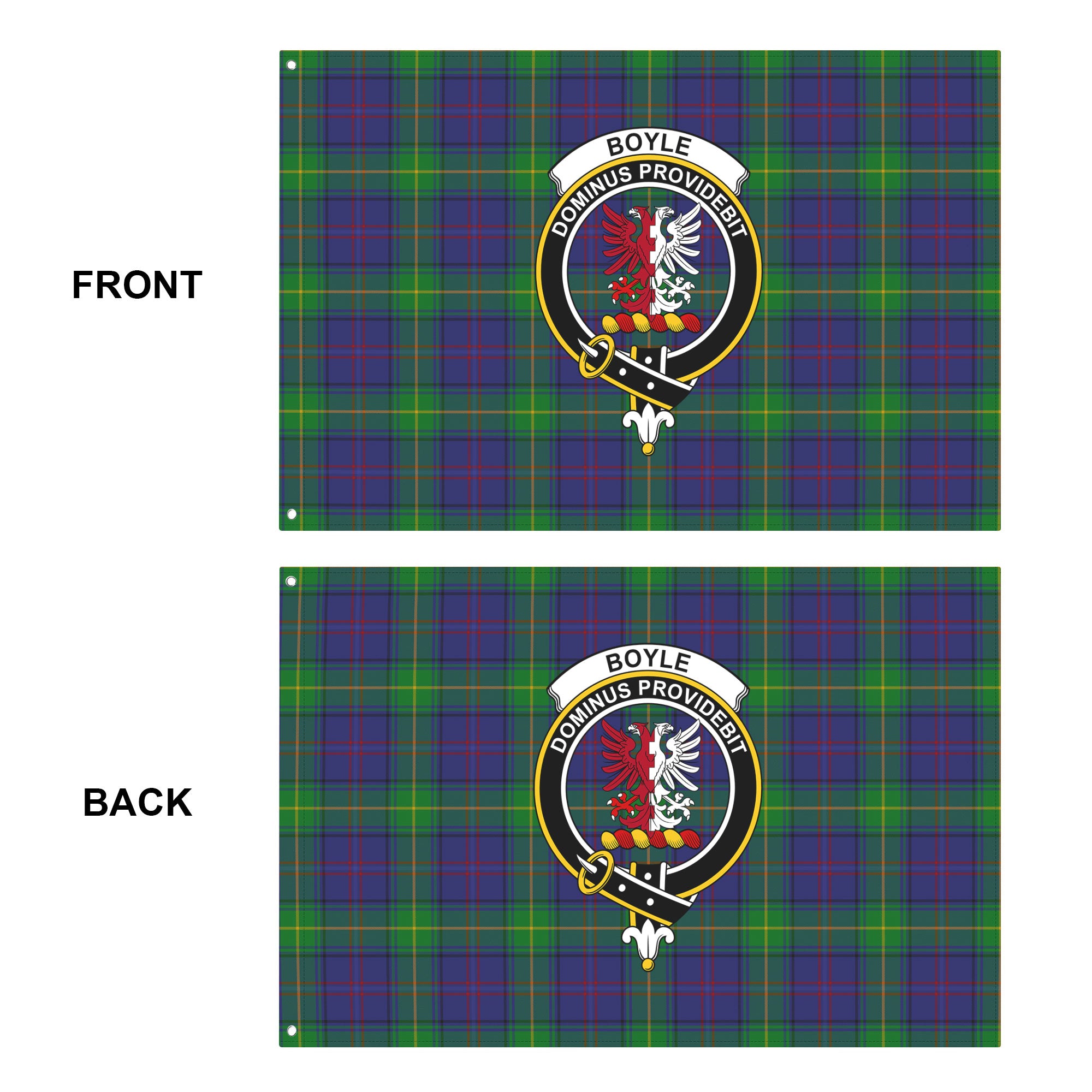 Boyle Tartan Crest House Flag