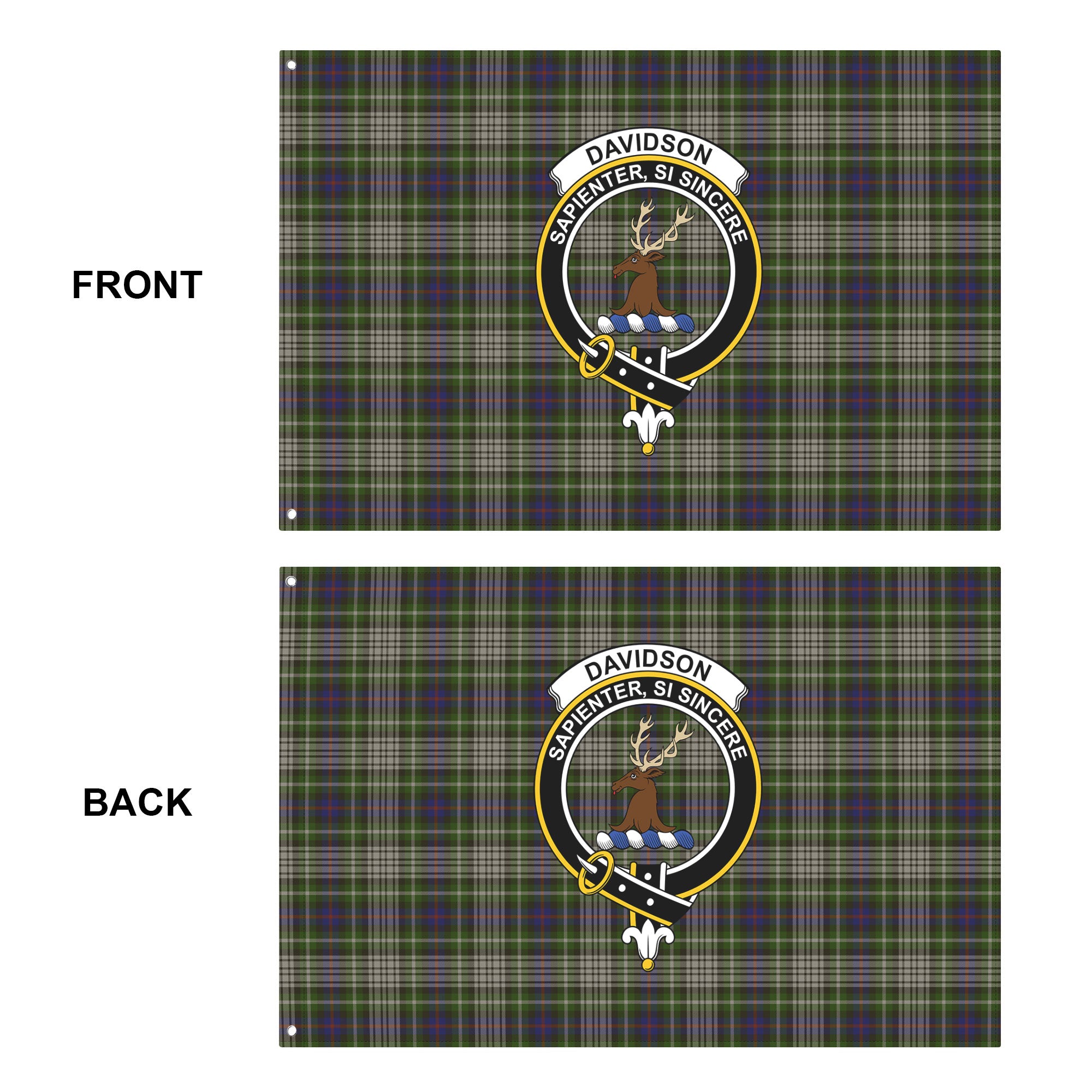 Davidson Tulloch Dress Tartan Crest House Flag