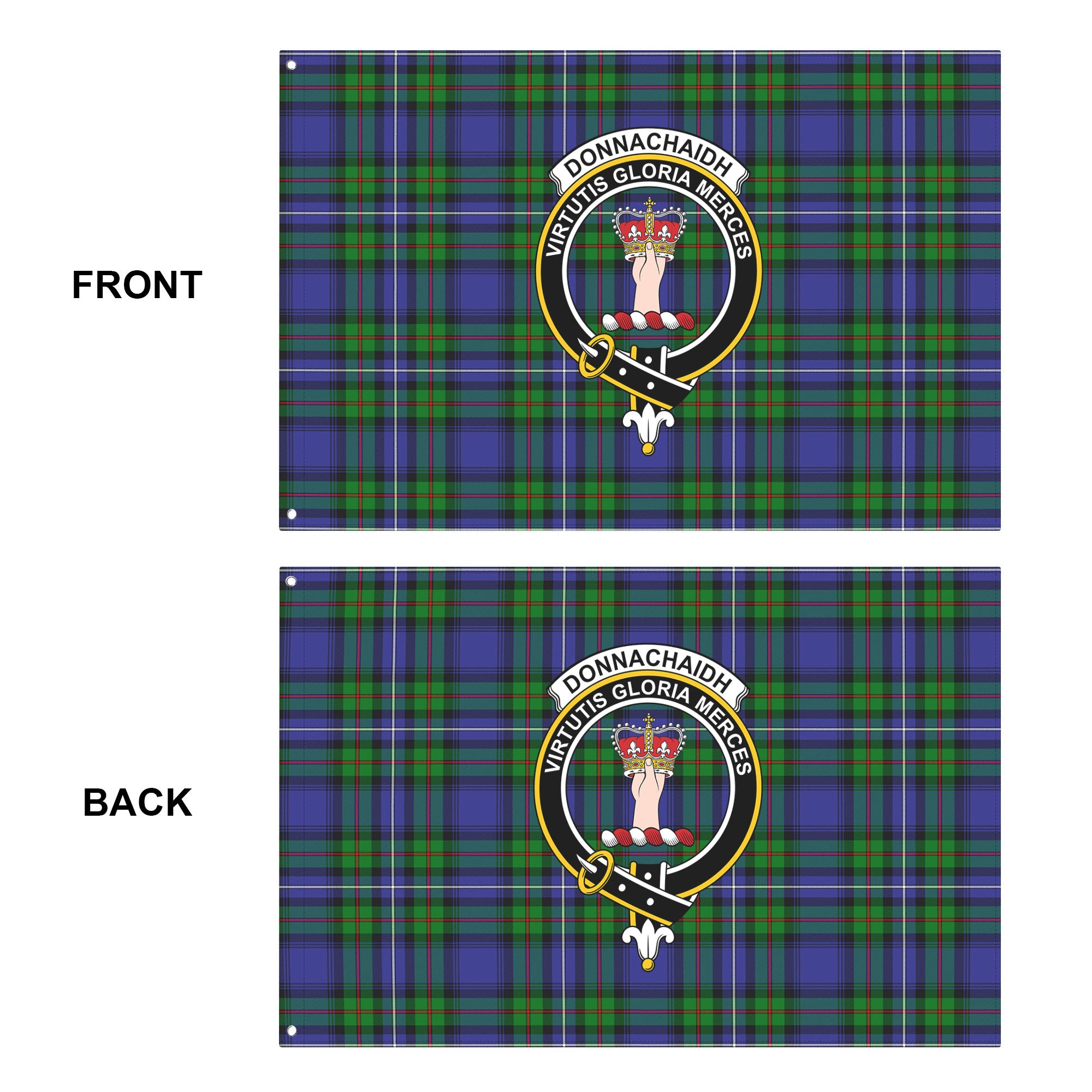 Donnachaidh Tartan Crest House Flag