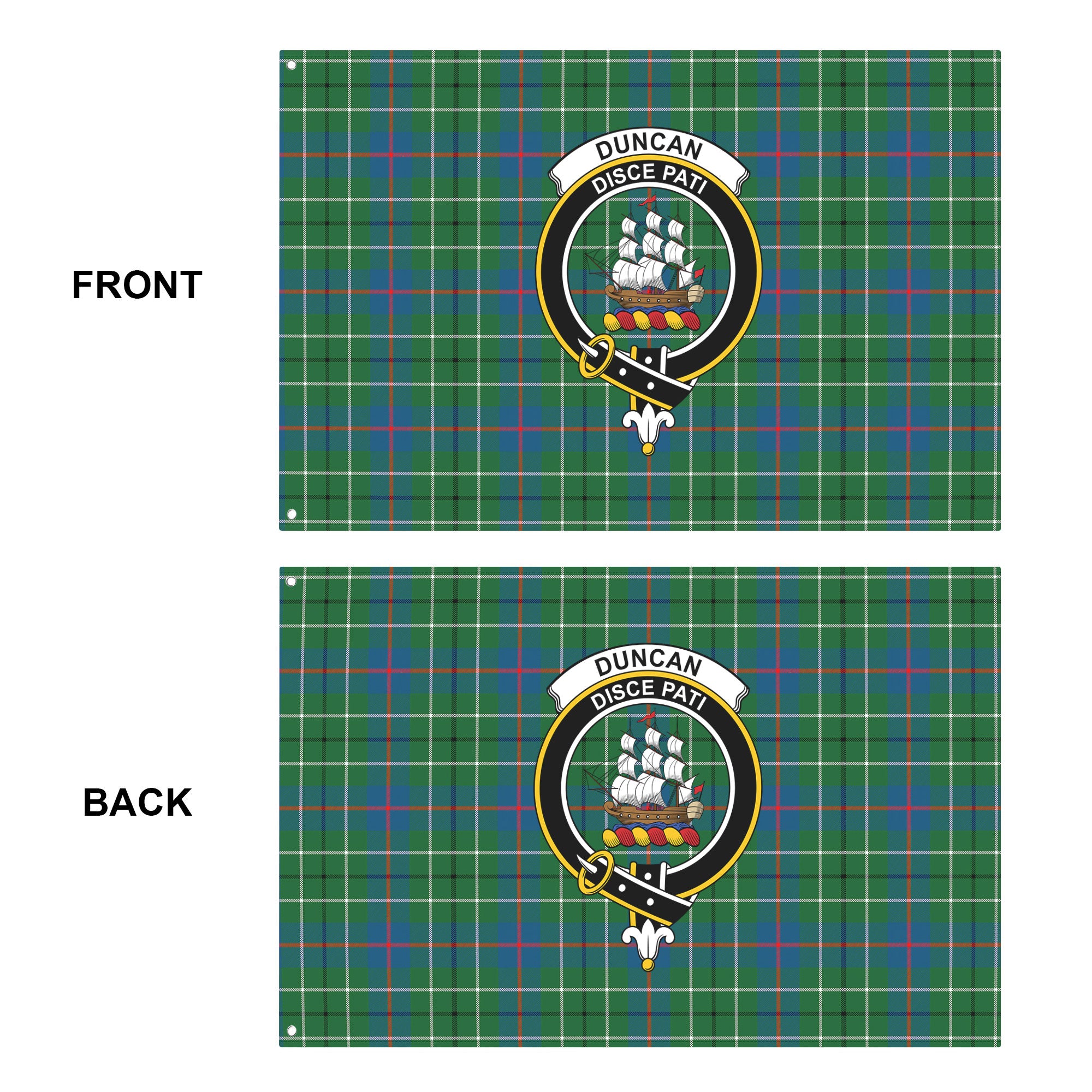 Duncan Ancient Tartan Crest House Flag