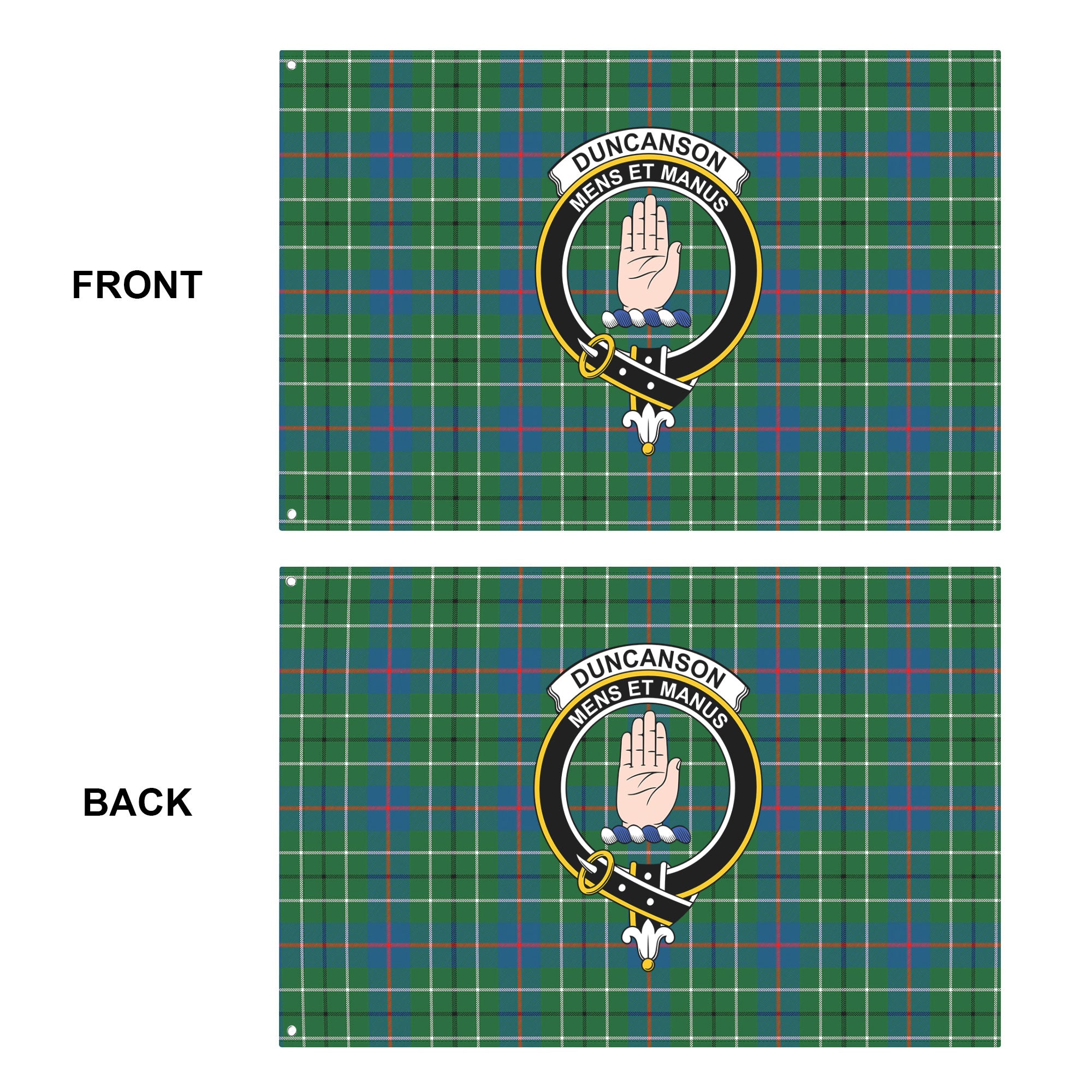 Duncanson Tartan Crest House Flag